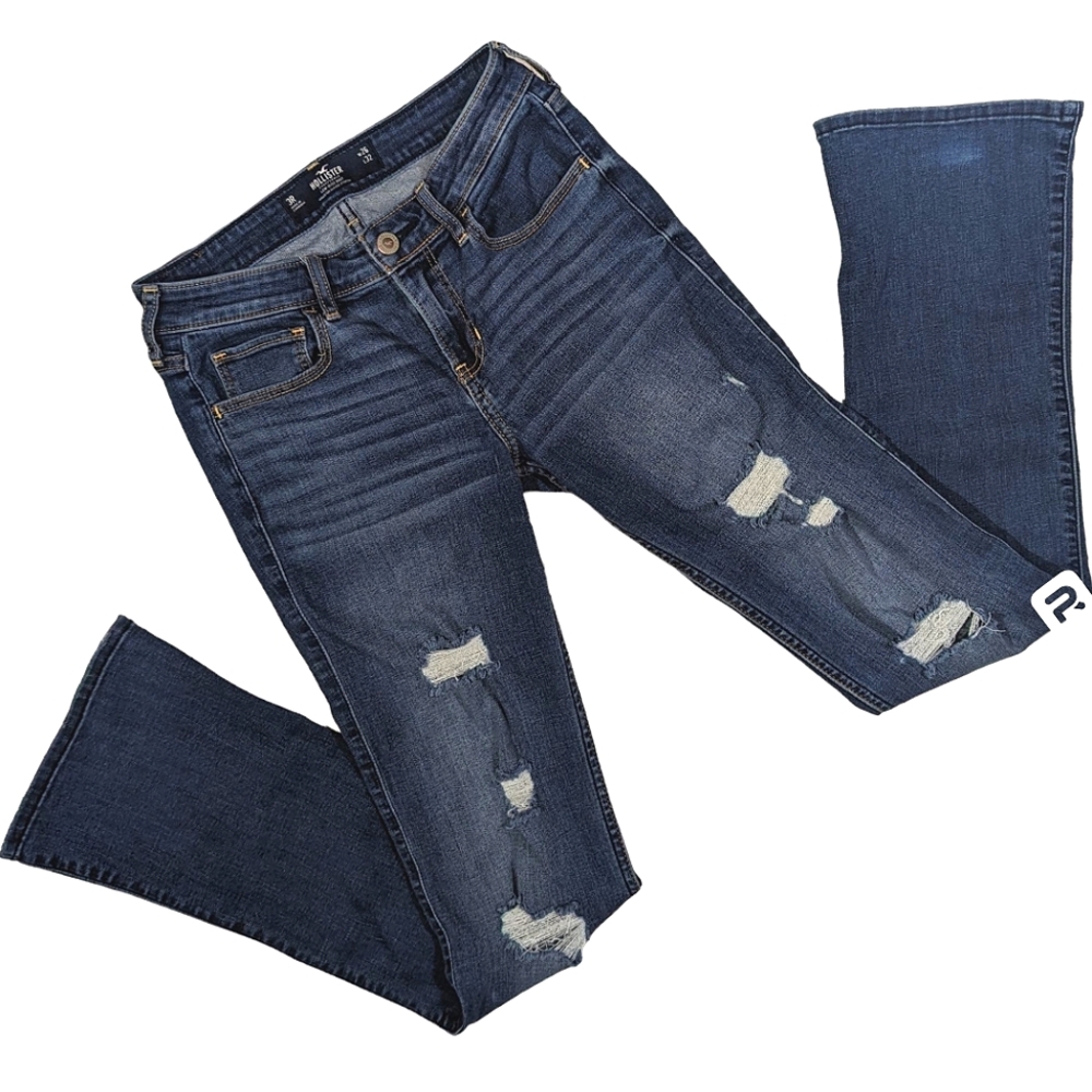 Hollister Low-Rise Boot Cut Jeans 3R - Picture 2 of 9